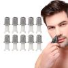 Ear and Nose Trimmer Replacement Heads 10-Pack, Electric Nose Trimmer Clipper Head with 360 Degree Rotating Dual Blades for Universal Use view 1
