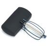 Lanomi Portable Reading Glasses Metal Lightweight Folding Blue Light Blocking Glasses Reader Eyeglasses 1.0 1.25 1.5 1.75 2.0 2.25 2.5 2.75 3.0 with Case for Men Women Blue 2.0 view 1