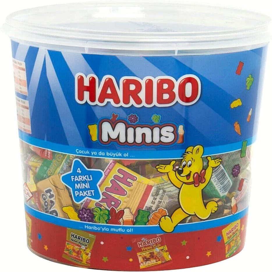 Haribo Minis - (10 g x 100 packs) x 2 - Halal