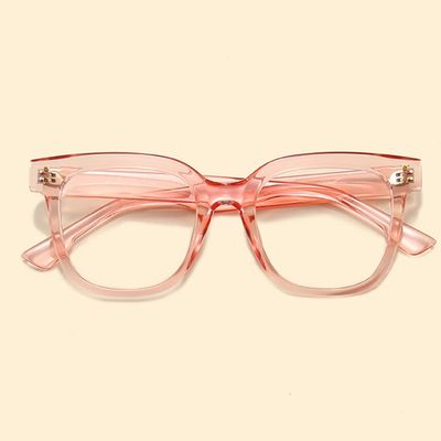 DIBAKO Women Oversized Reading Glasses Black Frame Men Large Stylish Readers Computer Reading Glasses Blue Light Blocking (Color : Pink, Size : +2.50)