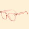 DIBAKO Women Oversized Reading Glasses Black Frame Men Large Stylish Readers Computer Reading Glasses Blue Light Blocking (Color : Pink, Size : +2.50) view 2