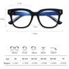 DIBAKO Women Oversized Reading Glasses Black Frame Men Large Stylish Readers Computer Reading Glasses Blue Light Blocking (Color : Pink, Size : +2.50) view 4