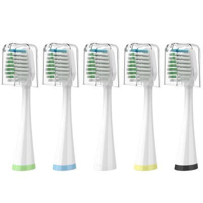 Replacement Toothbrush Heads with Covers for Waterpik Complete Care 5.0/9.0 (CC-01/WP-861), 4 Count, White