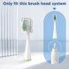 Replacement Toothbrush Heads with Covers for Waterpik Complete Care 5.0/9.0 (CC-01/WP-861), 4 Count, White view 3