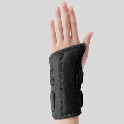 1PCS Carpal Tunnel Wrist Support Brace With Splints Wristband Hand Wrist Strap Wrap Band Protector Artritis Pain Relief,Black Left,L