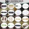 Niantime Sushi Making Kit, Complete 30-in-1 for Beginners - Includes Chef Knife, Bamboo Mats, Sushi Mold, Bazooka Roller & Temaki Mats view 2