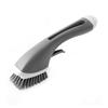 XAMIO Soap Dispensing Dish Brush, Automatic Press Scrubber Kitchen Cleaning Tool With Scraper, Long Handle For Clean Carpet Bathroom Tile Sink Crevice (Color : Gray) view 1