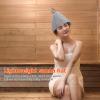 Healeved 2pcs Thickened Felt Sauna Hat Lightweight Bathing Cap for Men Women Comfortable and Breathable Sauna Accessories Efficient Moisture Absorption for Relaxation and Heat view 2