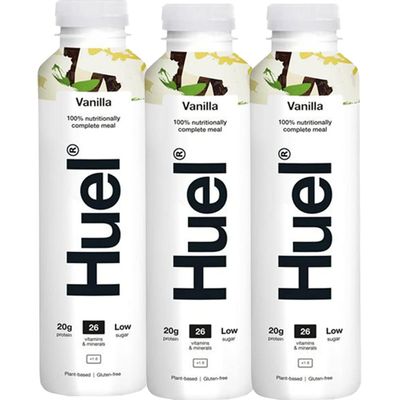 3 x 500ml Vegan Vanilla Fruit Drink Natural Smoothie Meal Vitamins Minerals Low Sugar Protein Juice