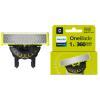 Philips OneBlade Original 360 Blade Heads, Compatible with all OneBlade and Pro Electric Shaver & Trimmers, Original from Philips, 1x One Blade, 4-Month Supply (QP410/50) view 1