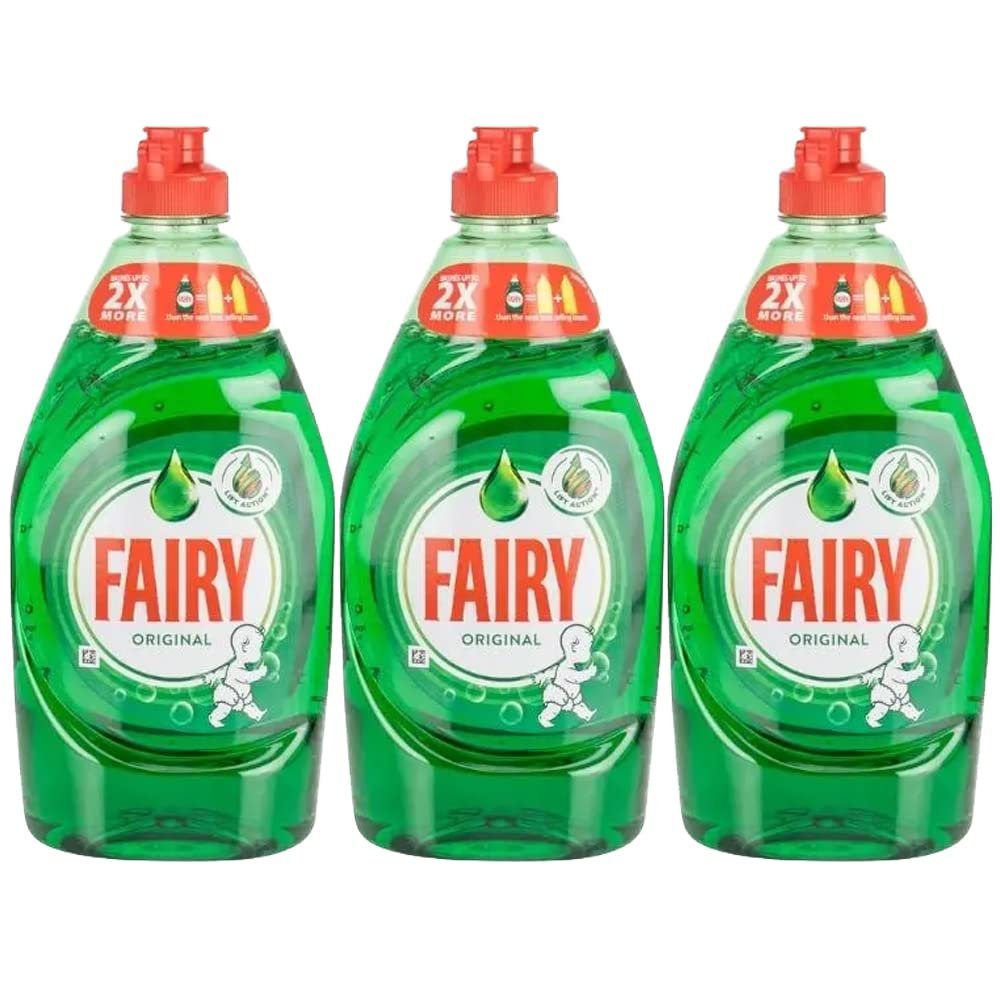 3 x 383ml Original Washing Up Liquid 2x Faster Then Other Brands At Colder Temperatures