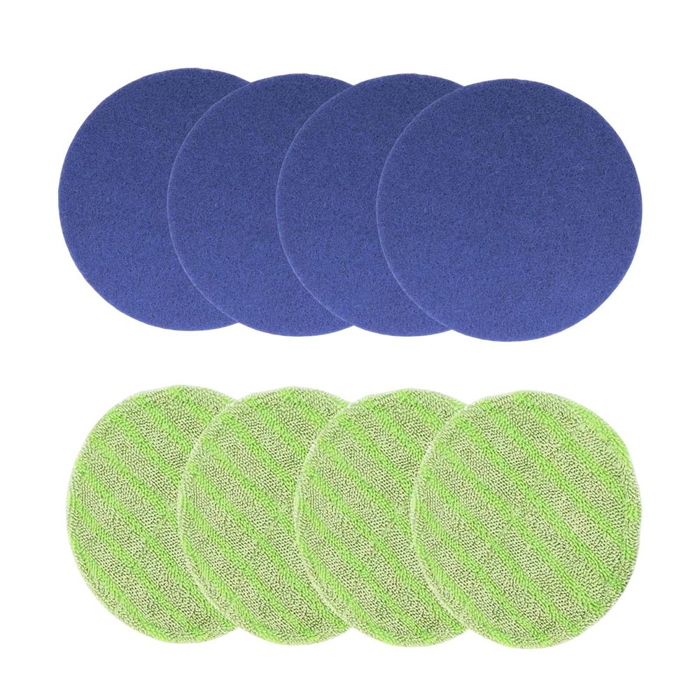 LOVIVER 8Pcs Floor Scrubber Pads 6.5inch for Floor Cleaning Scrubber Mops