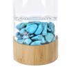 Natural Crystal Water Bottle Quartz Crystal Healing Point Reiki Elixir Energy Gemstone Infused Water Bottle Gravel Stone Cup Makes Liquids Taste Better (Color : Tea Crystal) view 2