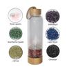 Natural Crystal Water Bottle Quartz Crystal Healing Point Reiki Elixir Energy Gemstone Infused Water Bottle Gravel Stone Cup Makes Liquids Taste Better (Color : Tea Crystal) view 4