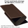 Double Glasses Case Aluminum Hard Shell Faux Leather for Men, Women | for Reading Glasses and Sunglasses etc., Leather, Large view 2