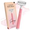 Carmesi Body Razor Swing | Swings & Swerves Along Your Curves | Moisture Ribbon With Aloe Vera & Vit E, 2-Way Pivot, Unique Diamond-Textured Handle | Pink Passion | 1 Razor view 1
