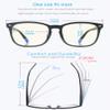 MODFANS (Blue Light Blocking) Reading Glasses Women/Men,4 Pairs Oversized Reading Glasses (Anti-Blue Light) with Glasses Pouch view 3