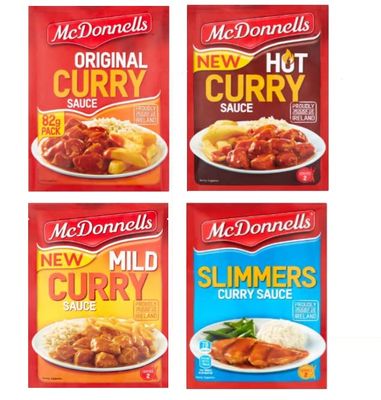 McDonnells Curry Sauce Multipack (Original, Mild, Hot, Slimmer) - 12 Pack