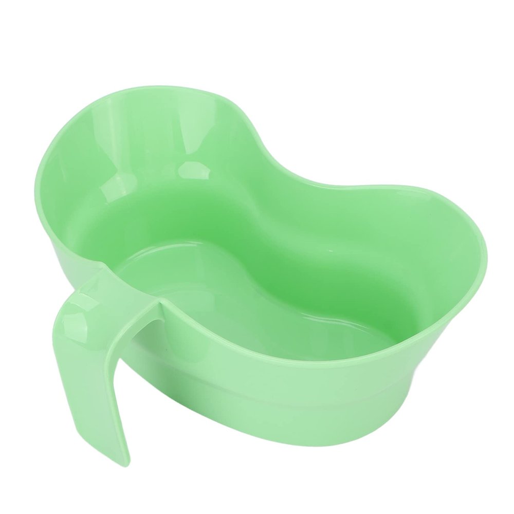 Vomit Bowls, Reusable Vomit Basin Cup Kidney Shaped Solid Plastic Emesis Basin for Elderly Bedridden Patient, Patient Vomit Cup Tray with Handle Thick Heat Resistance Plastic