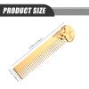 Beaupretty 3pcs Household Hair Comb Zinc Alloy Comb for Men Pocket Comfortable Grip for Daily Hairdressing Accessory view 3