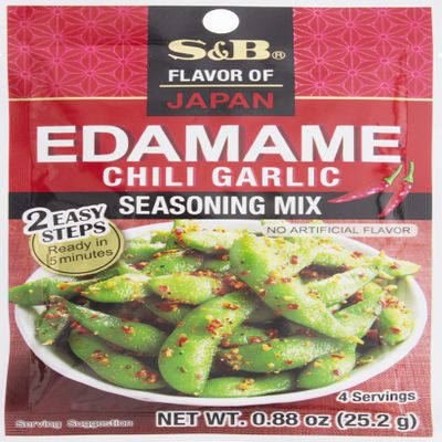 S&B Edamame Chili Garlic 0.88oz (Chilli Garlic)