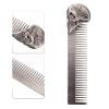 Beaupretty 3pcs Household Hair Comb Zinc Alloy Comb for Men Pocket Hairdressing Accessory for Daily Use view 4