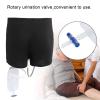 oiakus Reusable Urine Leg Bags Male, Wearable Urine Bag Incontinence Underwear Pants, Silicone Urine Funnel Pee Holder Collector with Catheter For Old Men Elderly view 4