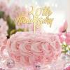20th Anniversary Cake Topper Personalized 20th Anniversary Cake Topper Gold Beach 20 Anniversary Cake Decorations Wedding Gifts For Boyfriend/Girlfriend 6inch view 3
