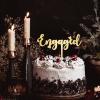 Engagement Cake Toppers Engaged Cake Topper For Bachelorette Decorations Bachelorette Funny Engaged Cake Topper Bridal Shower Gifts Custom Gold 6inch view 2