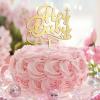 Hey Baby Cake Toppers Baby Baptism Cake Topper Personalized Mama To Be Decorations Baby Baptism Gifts For New Mom Gold view 3