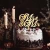 Gold Mrs & Mr Cake Toppers Personalized Silhouette Funny Bride & Groom Cake Topper For Engagement Bride to Be Party Supplies Bridal Shower Gifts For Him/Her 6inch view 2