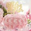 Gold Mrs & Mr Cake Toppers Personalized Silhouette Funny Bride & Groom Cake Topper For Engagement Bride to Be Party Supplies Bridal Shower Gifts For Him/Her 6inch view 3