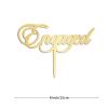 Engaged Engaged Cake Topper Gold Bachelorette Elegant Bachelorette Decor Custom Wedding Engagement Cake Toppers Engagement Gifts 15cm view 4
