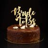 Bride To Be Wedding Engagement Cake Toppers Gold Bride To Be Funny Wedding Engagement Cake Decorations Customize Wedding Engagement Cake Topper Bachelorette Gifts 6inch view 1