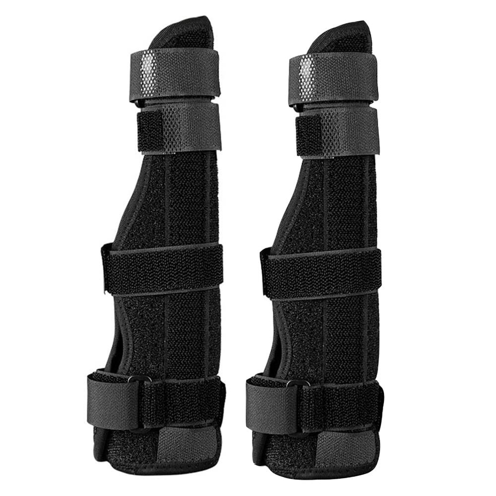 LTLCLZ 2Pcs Adjustable Compression Finger Holder Protector Brace Medical Sports Wrist Thumbs Hands Arthritis Splint Support Protective Guard,M