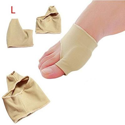 1Pair Big/Small Toe Corrector Orthotics Feet Foot Care Bone Thumb Adjuster Correction Soft Pedicure Socks Straightener 0430 (Color : L)