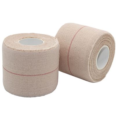 Elastic Adhesive Bandage Tape, 2.5cm x 4.5 Rugby Lifting Strapping Adhesive Bandage Tape for Ankles, Knees, Elbows, Extra Strong (Skin)