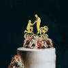 His And His Elegant Cake Topper - Groom And Groom - Personalized Two Guys Wedding Cake Topper Wedding/Aniversary /Engagement Gifts view 3