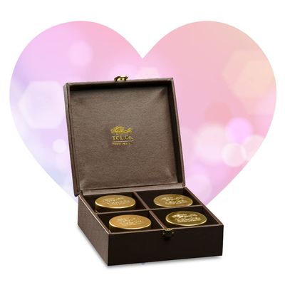TGL Co. Timeless Passion Tea Gift Set | Gift hamper for Women & Men | 4 Exotic Tea Flavours | Loose Leaves | lavoured Tea | Rich & Strong aroma