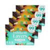 BLISS INDULGENT LAYERS MINT & CARAMEL Snack Bars 25g Guilt Free 99 Cal 4 Boxes (20 bars Total) view 1