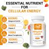 Ubiquinol CoQ10 600mg Softgels - Active Form of CoQ10 Plus Vitamin E & Omega 3 6 9 - Advanced Antioxidant Coenzyme Q10 Supplement for Heart & Brain (60 Count, (Pack of 2)) view 2