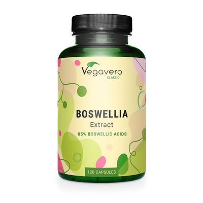 Vegavero BOSWELLIA SERRATA | 9450 mg 15:1 Extract 85% Boswellic Acids | NO Additives | Indian Frankincense Gum Resin Extract | Supports Healthy Bones and Joints | 120 Capsules | Vegan