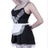 Aedericoe French Maid Outfit Halloween Costume Women Cosplay Maid Dress Lingerie and Apron view 2