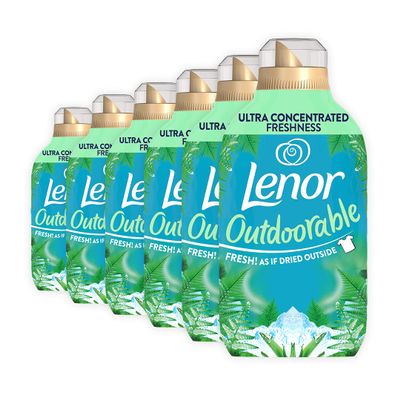 Lenor Outdoorable Fabric Conditioner 210 Washes, 6x490ml, Northern Solstice - Ultra Concentrated Freshness