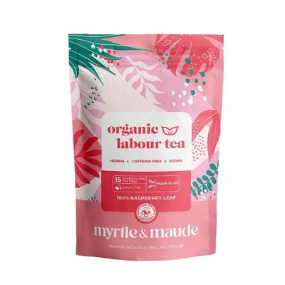 Myrtle & Maude - Labour Preparation Tea - 100% Organic Raspberry Leaf Tea - Caffeine Free - Certified Vegan (30 Tea Bags)