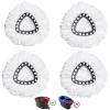 4 Pack Mop Heads Replacement Compatible with O-Ceda EasyWring Spin Mop, Microfiber Spin Mop Refill Easy Cleaning Mop Head Replacement for Floor Cleaning Deep Cleaning for Home Office view 1
