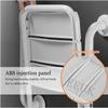 Wall Mounted Shower Seat, Folding Bathroom Stool, Folding Shower Seat Wall, Folding Shower Chair With Armrest 2 In 1 Multifunctional Foldable Bathroom Shower Bench For Elderly, Disabled, Pregnant Woma view 4