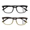 SIKAITE 2 Pack Unisex Rectangular Progressive Multifocal Computer Reading Glasses Blue Light Blocking Readers Eyeglasses for Men Women (black and brown, 3.5, multiplier_x) view 2