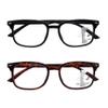 SIKAITE 2 Pack Unisex Rectangular Progressive Multifocal Computer Reading Glasses Blue Light Blocking Readers Eyeglasses for Men Women (black and leopard, 1.5, multiplier_x) view 2