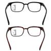 SIKAITE 2 Pack Unisex Rectangular Progressive Multifocal Computer Reading Glasses Blue Light Blocking Readers Eyeglasses for Men Women (black and leopard, 1.5, multiplier_x) view 4